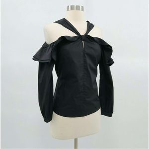 J.Crew Off the shoulder ruffle top